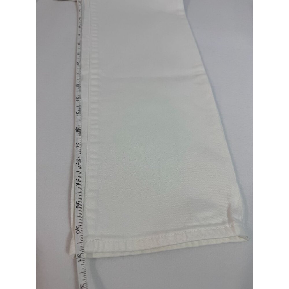Talbots Womens White Heritage Straight-Leg Pants Size 10 Cotton Blend - Picture 10 of 15